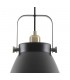 Large Ceiling Dome Pendant, 1 x E27, Matt Black, Antique Brass, Khaki - 6