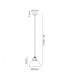 Medium Ceiling Dome Pendant, 1 x E27, Antique Silver, Copper, White - 2