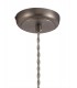 Medium Ceiling Dome Pendant, 1 x E27, Antique Silver, Copper, White - 5