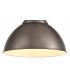 Medium Ceiling Dome Pendant, 1 x E27, Antique Silver, Copper, White - 7