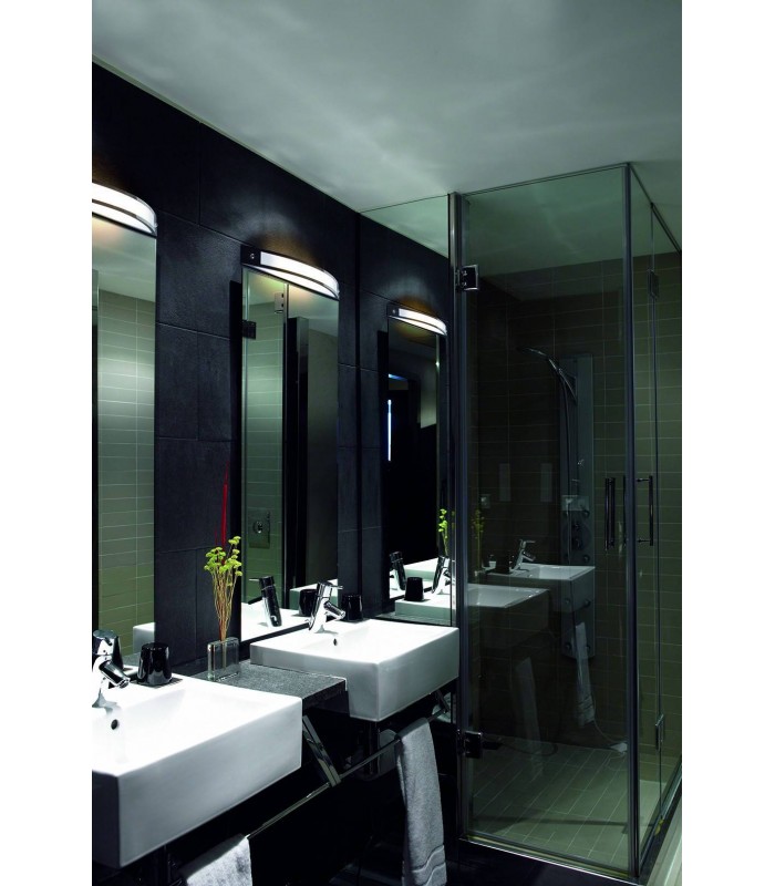 1 Light Bathroom Wall Light Chrome IP44 - 2