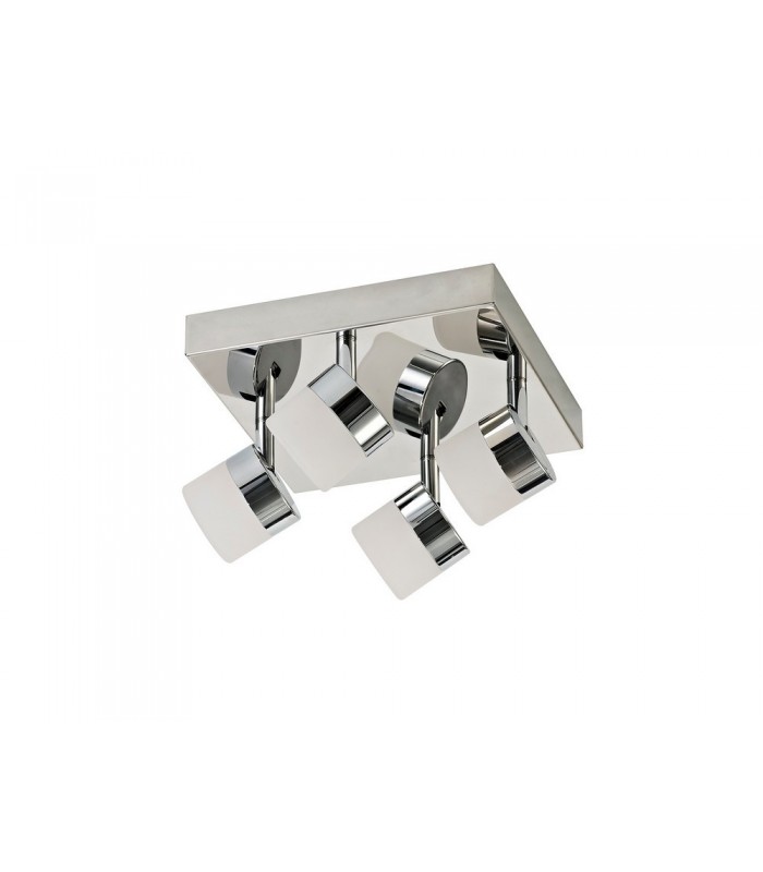 4 Light Ceiling, 4 x 5W LED, 4000K, 1700lm, IP44, Polished Chrome - 3