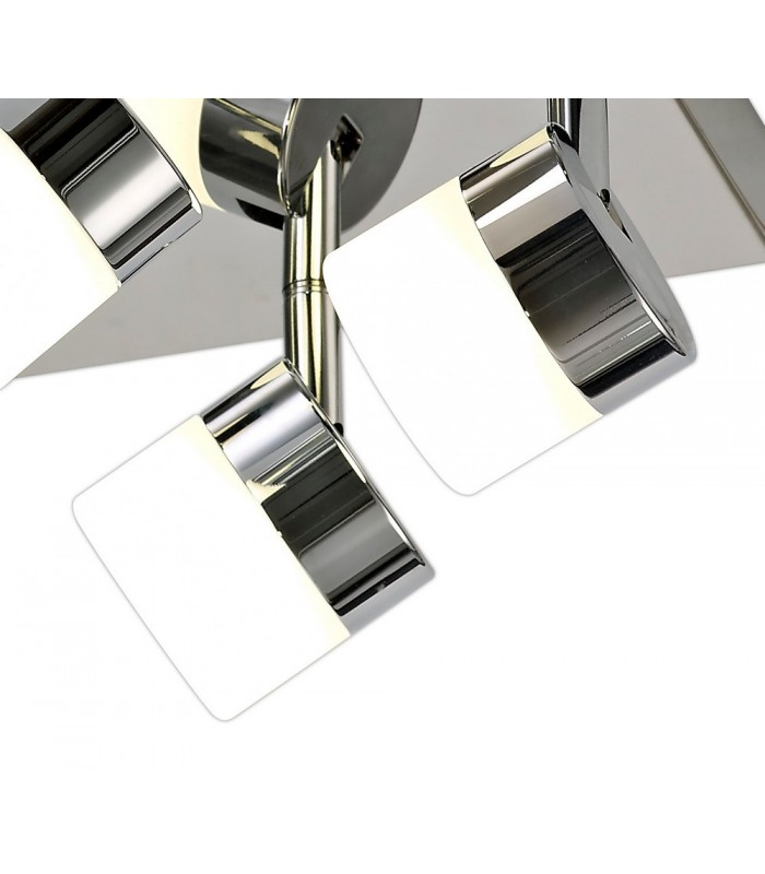 4 Light Ceiling, 4 x 5W LED, 4000K, 1700lm, IP44, Polished Chrome - 6
