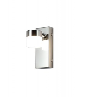 Bathroom Wall Lamp Single Adjustable, 1 x 5W LED, 4000K, 415lm, IP44, Polished Chrome - 1