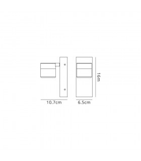 Bathroom Wall Lamp Single Adjustable, 1 x 5W LED, 4000K, 415lm, IP44, Polished Chrome - 2