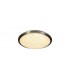 Flush Ceiling, 30cm 1 x 12W LED, 3000K, 750lm, IP44, Satin Nickel, Crystaline - 1