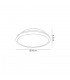 Flush Ceiling, 30cm 1 x 12W LED, 3000K, 750lm, IP44, Satin Nickel, Crystaline - 2