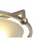 Semi-Flush Bowl Ceiling, 3 Light E27, Satin Nickel, Frosted Glass - 5