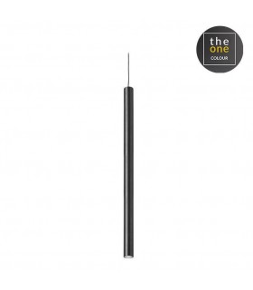 LED Large Super Slim Ceiling Pendant Light Black 3cm - 1