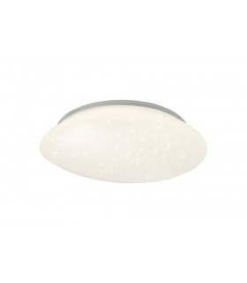 Flush Ceiling, 1 x 24W LED, 4000K, 1614lm, IP44, White Acrylic - 1