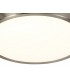 Flush Ceiling, 1 x 12W LED, 4000K, 565lm, IP44, Satin Nickel, White - 5