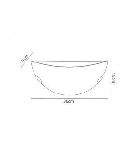 Wall Lamp, 1 x 12W LED, 3000K, 780lm, Polished Chrome, White - 2