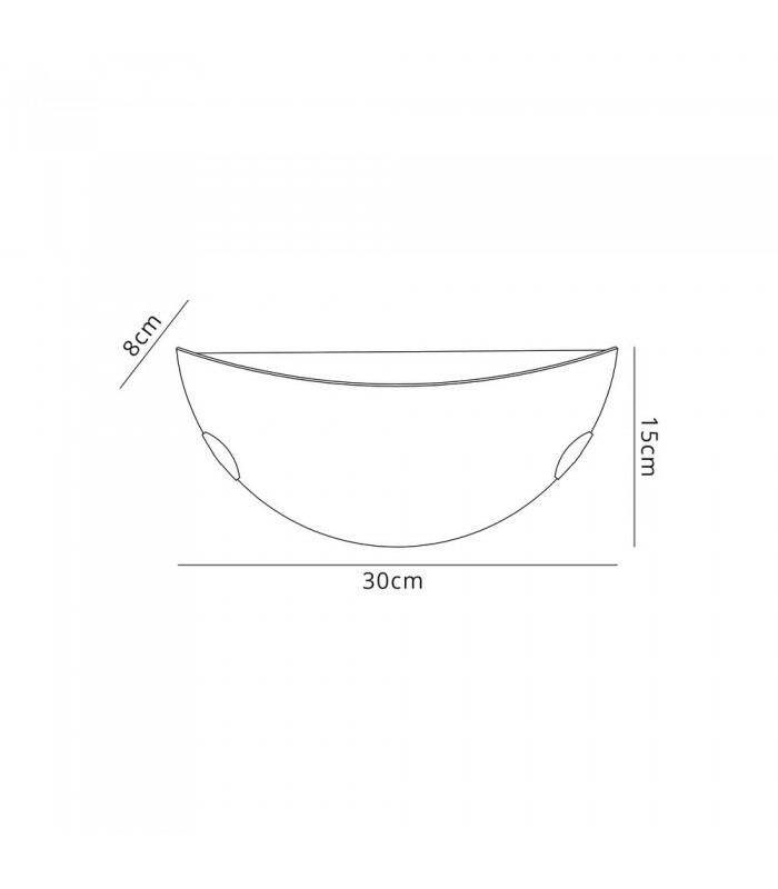 Wall Lamp, 1 x 12W LED, 3000K, 780lm, Polished Chrome, White - 2