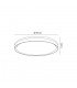 Flush Ceiling 48cm, 1 x 36W LED 3 Step-Dimmable, 3000K, 1575lm, IP44, Silver, White Acrylic - 2