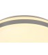 Flush Ceiling 48cm, 1 x 36W LED 3 Step-Dimmable, 3000K, 1575lm, IP44, Silver, White Acrylic - 4
