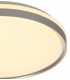 Flush Ceiling 48cm, 1 x 36W LED 3 Step-Dimmable, 3000K, 1575lm, IP44, Silver, White Acrylic - 7