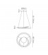 Ceiling Pendant, 1 x 40W LED, 4000K, 2996lm, 3 Step Dimming, Matt White - 2