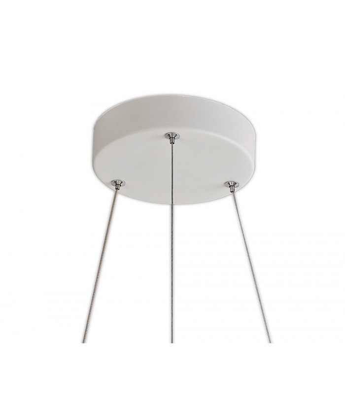 Ceiling Pendant, 1 x 40W LED, 4000K, 2996lm, 3 Step Dimming, Matt White - 5
