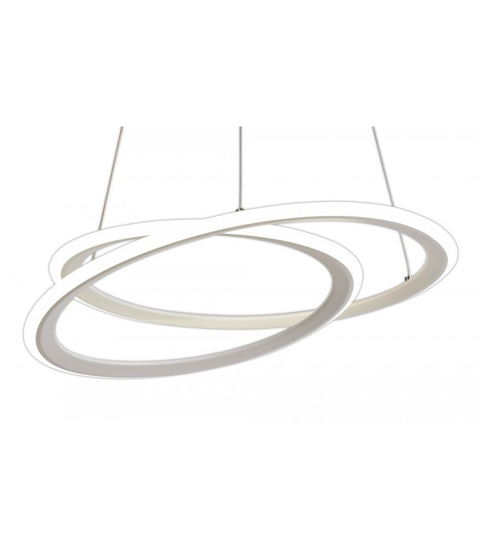 Ceiling Pendant, 1 x 40W LED, 4000K, 2996lm, 3 Step Dimming, Matt White - 6