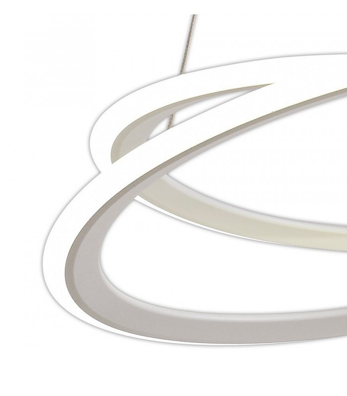 Ceiling Pendant, 1 x 40W LED, 4000K, 2996lm, 3 Step Dimming, Matt White - 7
