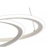 Ceiling Pendant, 1 x 40W LED, 4000K, 2996lm, 3 Step Dimming, Matt White - 8