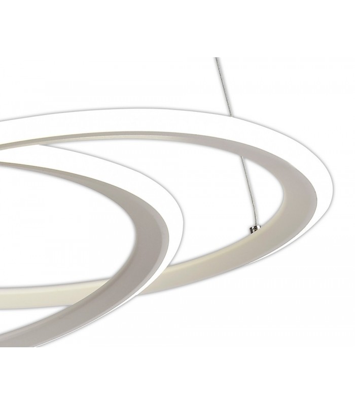 Ceiling Pendant, 1 x 40W LED, 4000K, 2996lm, 3 Step Dimming, Matt White - 8