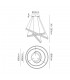 Ceiling Pendant, 3 Light 50W,30W,20W LED, 4000K, 5470lm, Dimmable, Matt White - 2