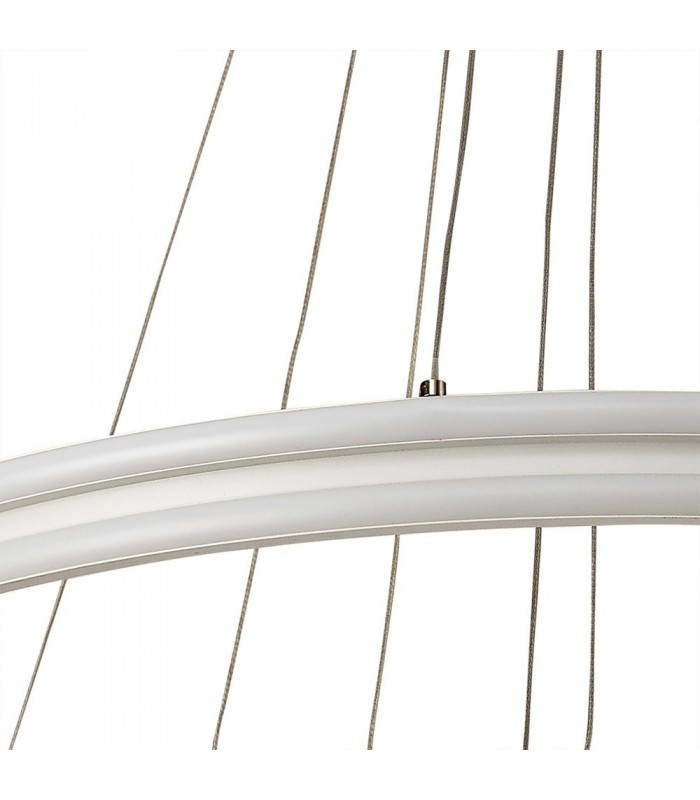 Ceiling Pendant, 3 Light 50W,30W,20W LED, 4000K, 5470lm, Dimmable, Matt White - 7