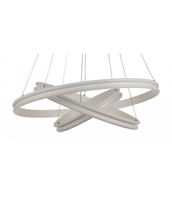 Ceiling Pendant, 3 Light 50W,30W,20W LED, 4000K, 5470lm, Dimmable, Matt White - 9