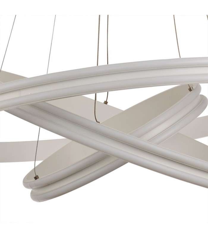Ceiling Pendant, 3 Light 50W,30W,20W LED, 4000K, 5470lm, Dimmable, Matt White - 10