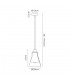 Ceiling Dome Pendant, 1 x E27, Polished Chrome, Clear Glass - 2