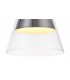 Ceiling Dome Pendant, 1 x E27, Polished Chrome, Clear Glass - 7