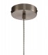 Ceiling Dome Pendant, 1 x E27, Satin Nickel, Clear Glass - 4