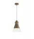 Ceiling Dome Pendant, 1 x E27, Antique Brass, Clear Glass - 1