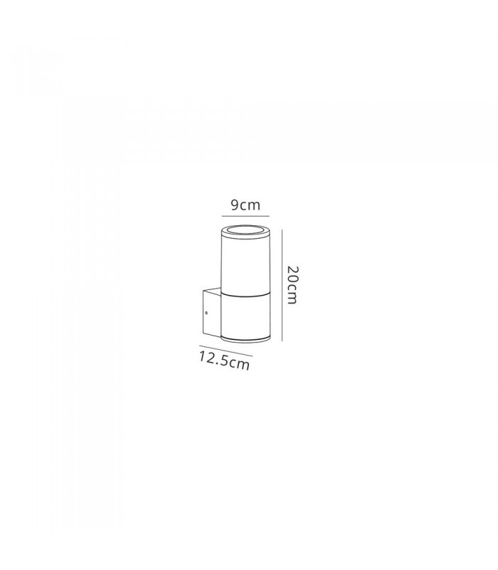 Wall Lamp 1 x E27, IP54, Anthracite, Clear - 2