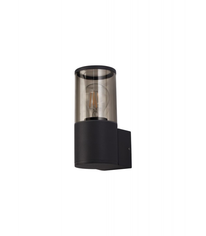 Wall Lamp 1 x E27, IP54, Anthracite, Smoked - 5