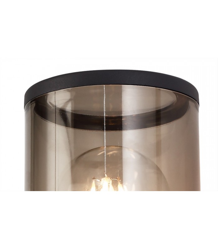 Wall Lamp 1 x E27, IP54, Anthracite, Smoked - 6