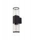 Wall Lamp 2 x E27, IP54, Anthracite, Clear - 3