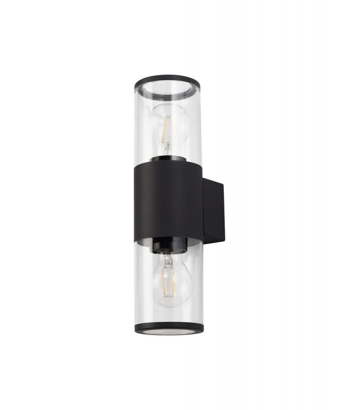 Wall Lamp 2 x E27, IP54, Anthracite, Clear - 3