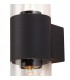 Wall Lamp 2 x E27, IP54, Anthracite, Clear - 6