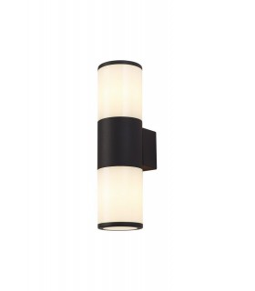 Wall Lamp 2 x E27, IP54, Anthracite, Opal - 1