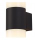 Wall Lamp 2 x E27, IP54, Anthracite, Opal - 6