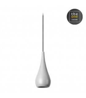 LED 1 Light Dimmable Slim Dome Ceiling Pendant Grey - 1