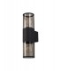 Wall Lamp 2 x E27, IP54, Anthracite, Smoked - 5