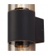Wall Lamp 2 x E27, IP54, Anthracite, Smoked - 8