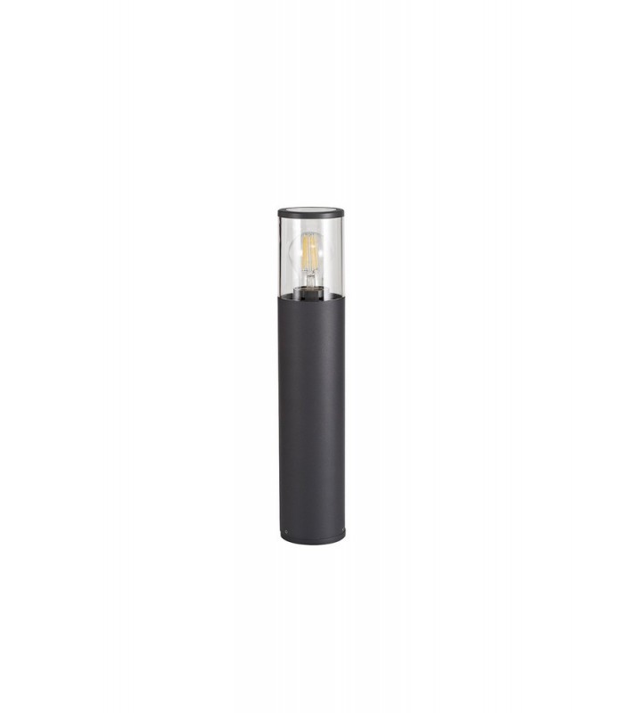 45cm Bollard Post Lamp 1 x E27, IP54, Anthracite, Clear - 3
