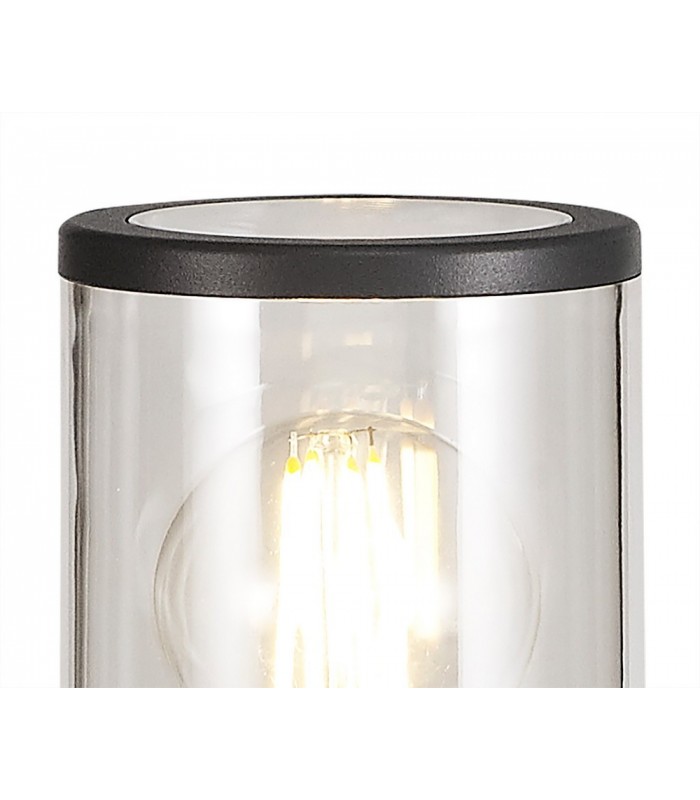 45cm Bollard Post Lamp 1 x E27, IP54, Anthracite, Clear - 4