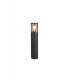 45cm Bollard Post Lamp 1 x E27, IP54, Anthracite, Smoked - 1