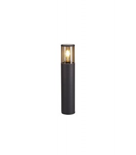 45cm Bollard Post Lamp 1 x E27, IP54, Anthracite, Smoked - 1