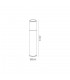 45cm Bollard Post Lamp 1 x E27, IP54, Anthracite, Smoked - 2